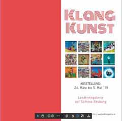 Klangkunst - Ausstellung 24. März bis 5. Mai 2019 in der Landkreisgalerie Schloss Neuburg