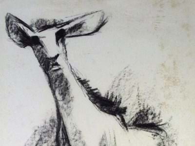 Heinz Theuerjahr: Lauschende Antilope