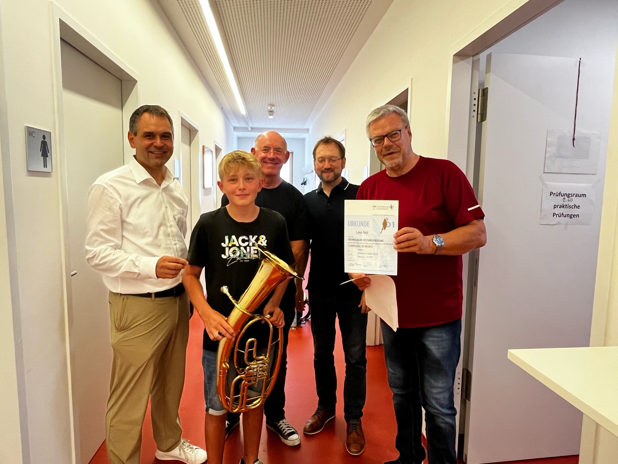 Prüfung an der Kreismusikschule Tenorhorn