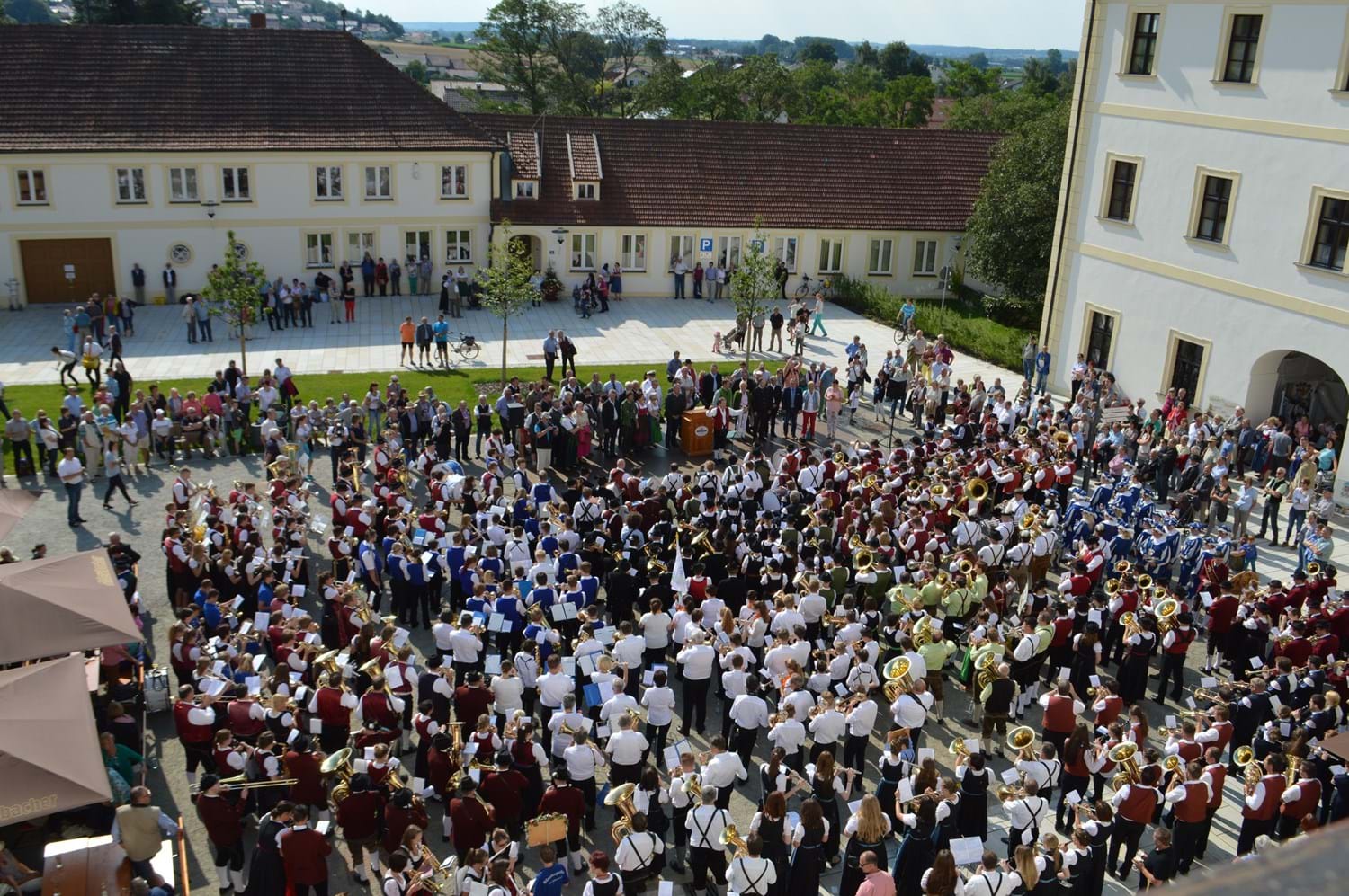 Gemeinschaftschor: Höhepunkt der Traditionsveranstaltung ist der Gemeinschaftschor aller Teilnehmer (Aufnahme von 2016 in Aldersbach).