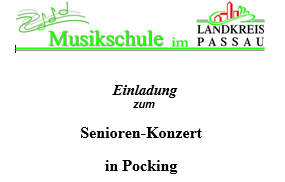 Einladung zum Seniorenkonzert in Pocking