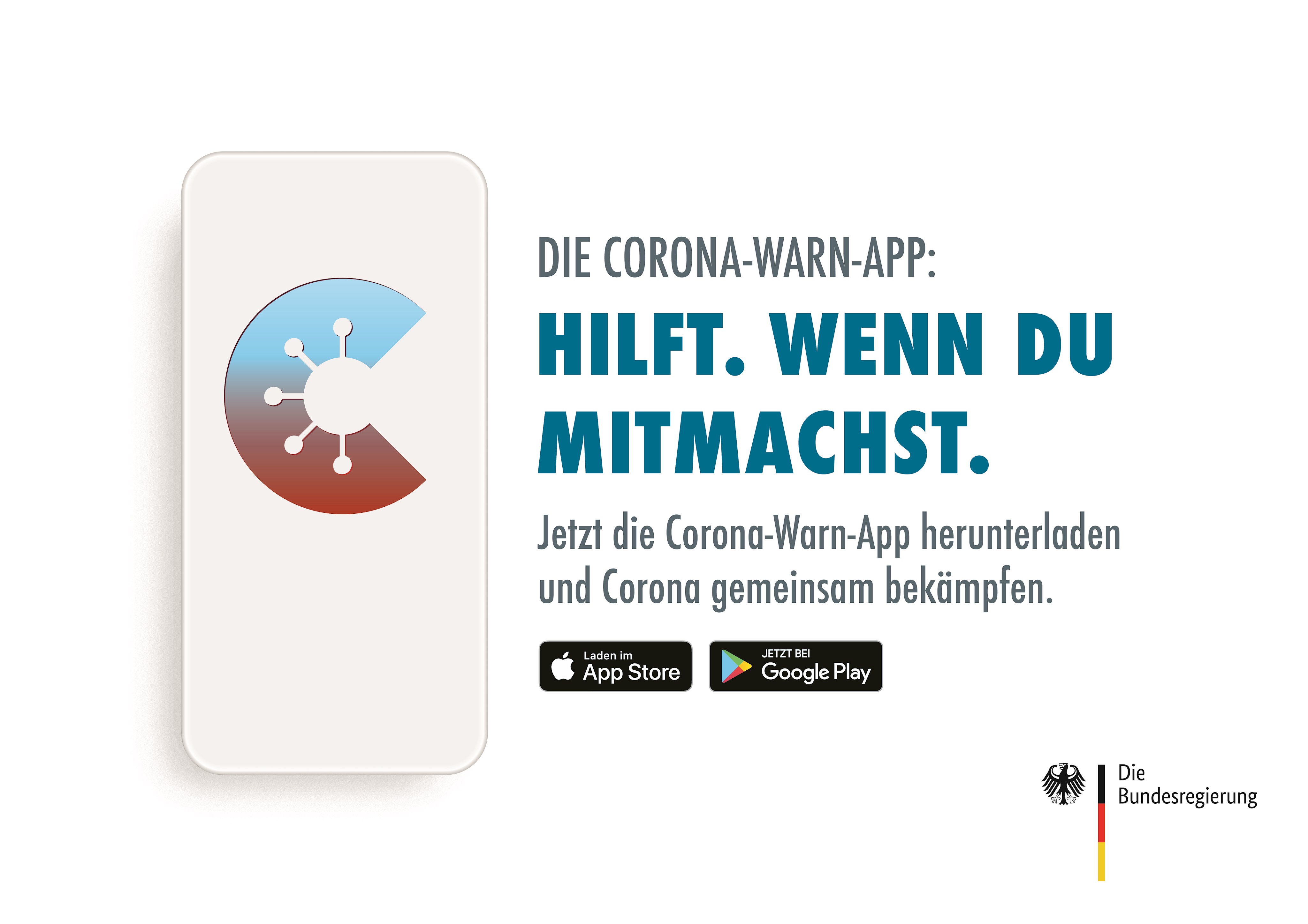 Unterstützt uns im Kampf gegen Corona: Die Corona-Warn-App