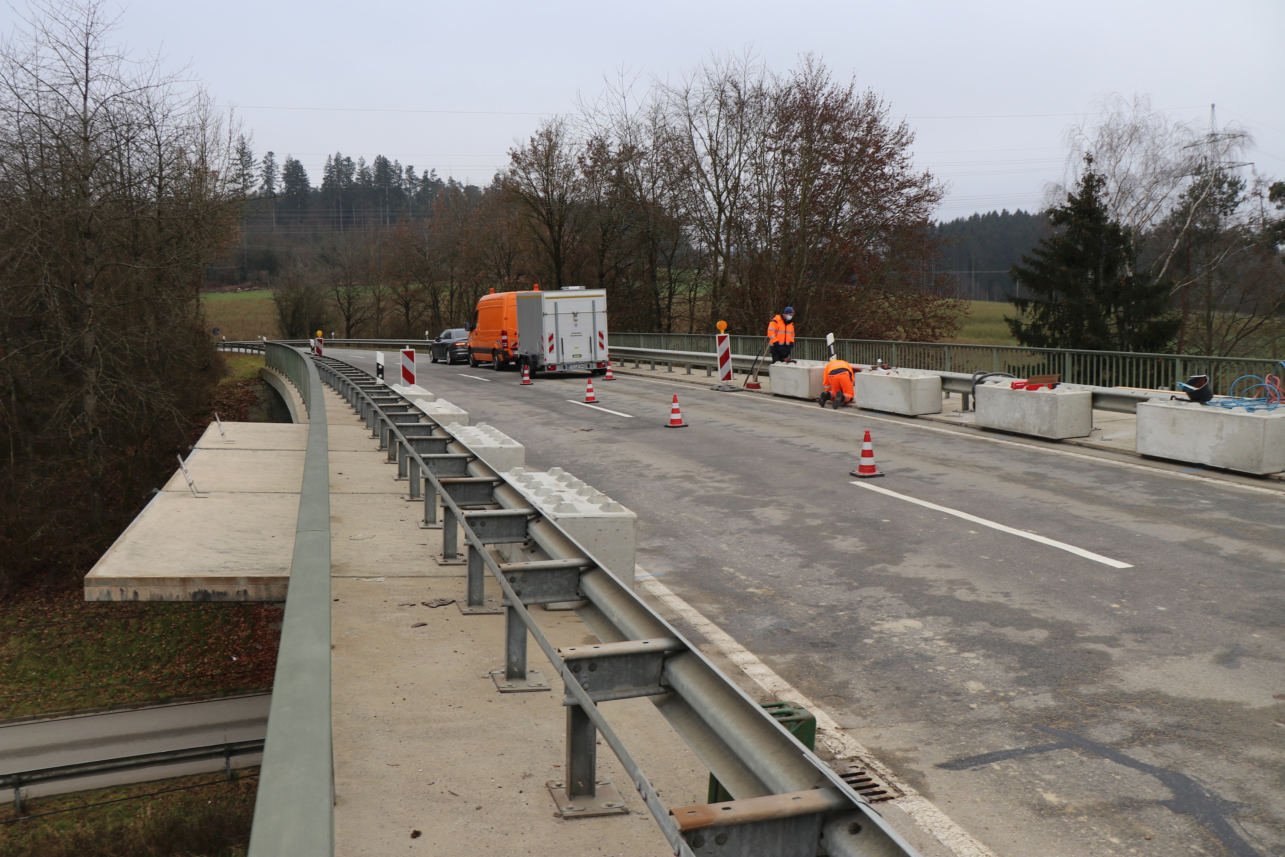 Sicherungsmaßnahmen an den Brücken in Sandbach und Seestetten