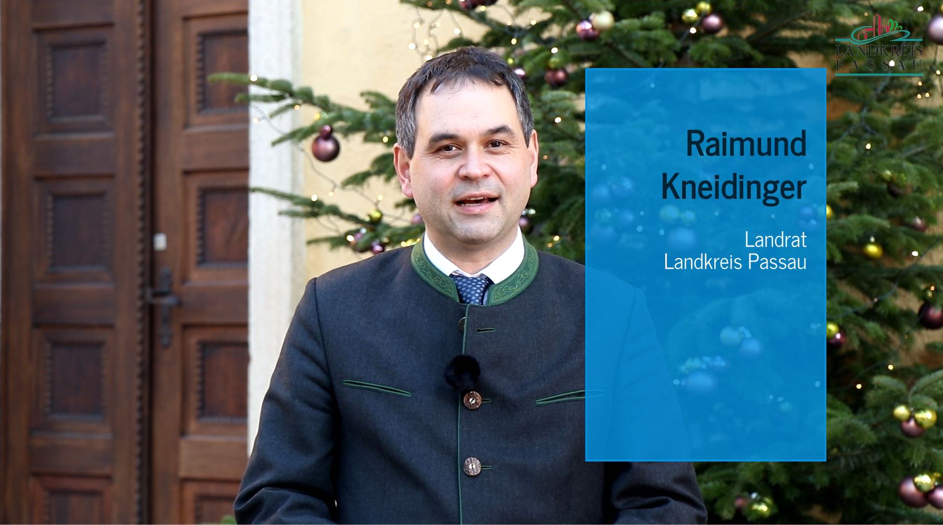 Landrat Raimund Kneidinger - Weihnachtsbotschaft 2021